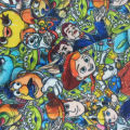 2021 New Design Custom Printing Mad Hatter 95%Polyester 5%Spandex Double Side Minky Fabric For Blanket NO MOQ